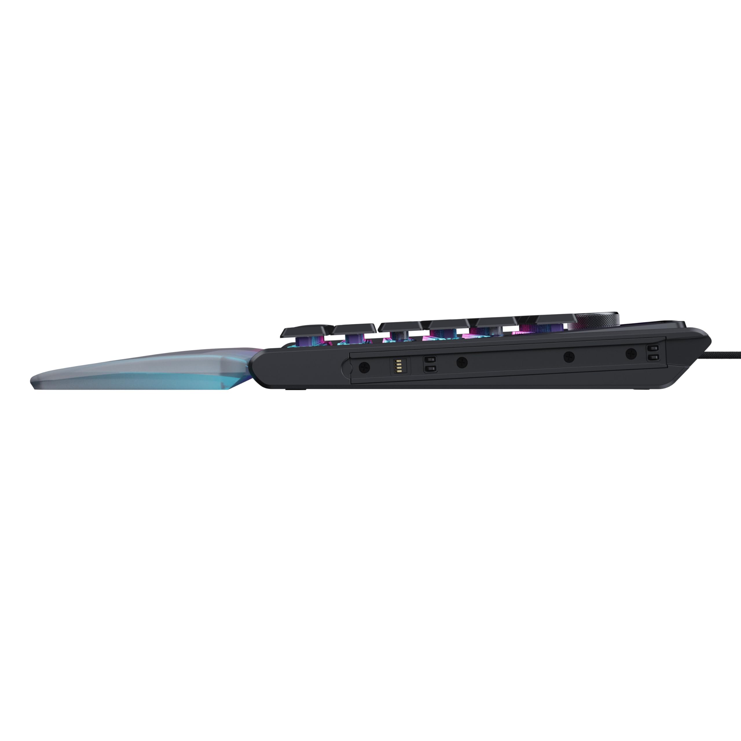 Turtle Beach Command Series KB7 TKL Clavier Gaming Filaire avec écran Tactile Display 4,3", Touches Titan discrètes à Effet, Capuchons de Touches PBT Double Frappe et Rails modulaires - (FR AZERTY)