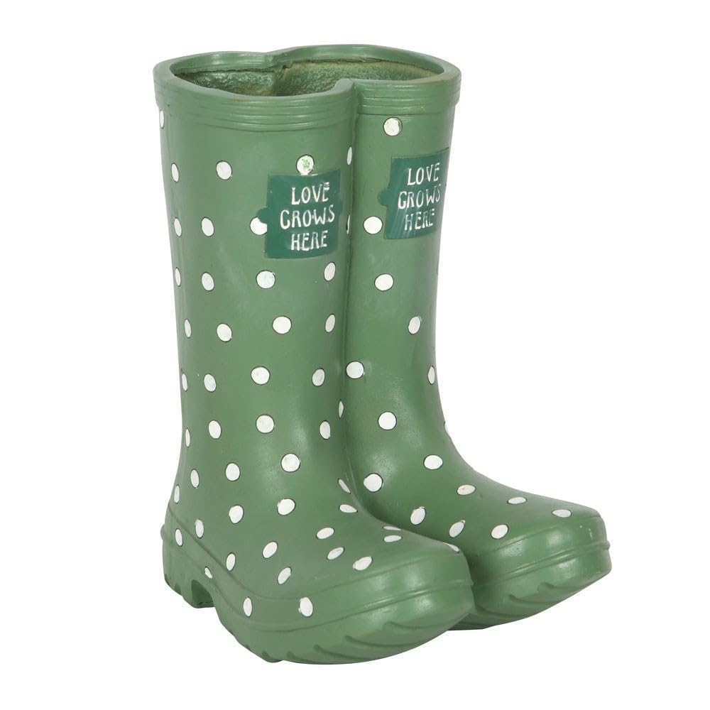 Something Different Wellington Boots Planter (One Size) (Light Green)