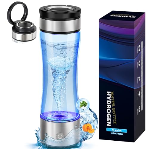 2026 Upgrade Hydrogen Water Bottle,14OZ Portable Hydro Water Machine, Rechargeable Hydrogen Water...