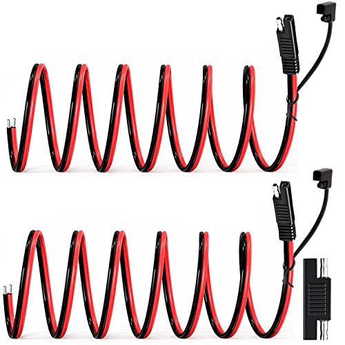 ✔ Il cavo SAE è realizzato con filo di rame puro da 12 AWG; Lunghezza del cavo: 1,0 m/3,28 piedi, flessibile e resistente.