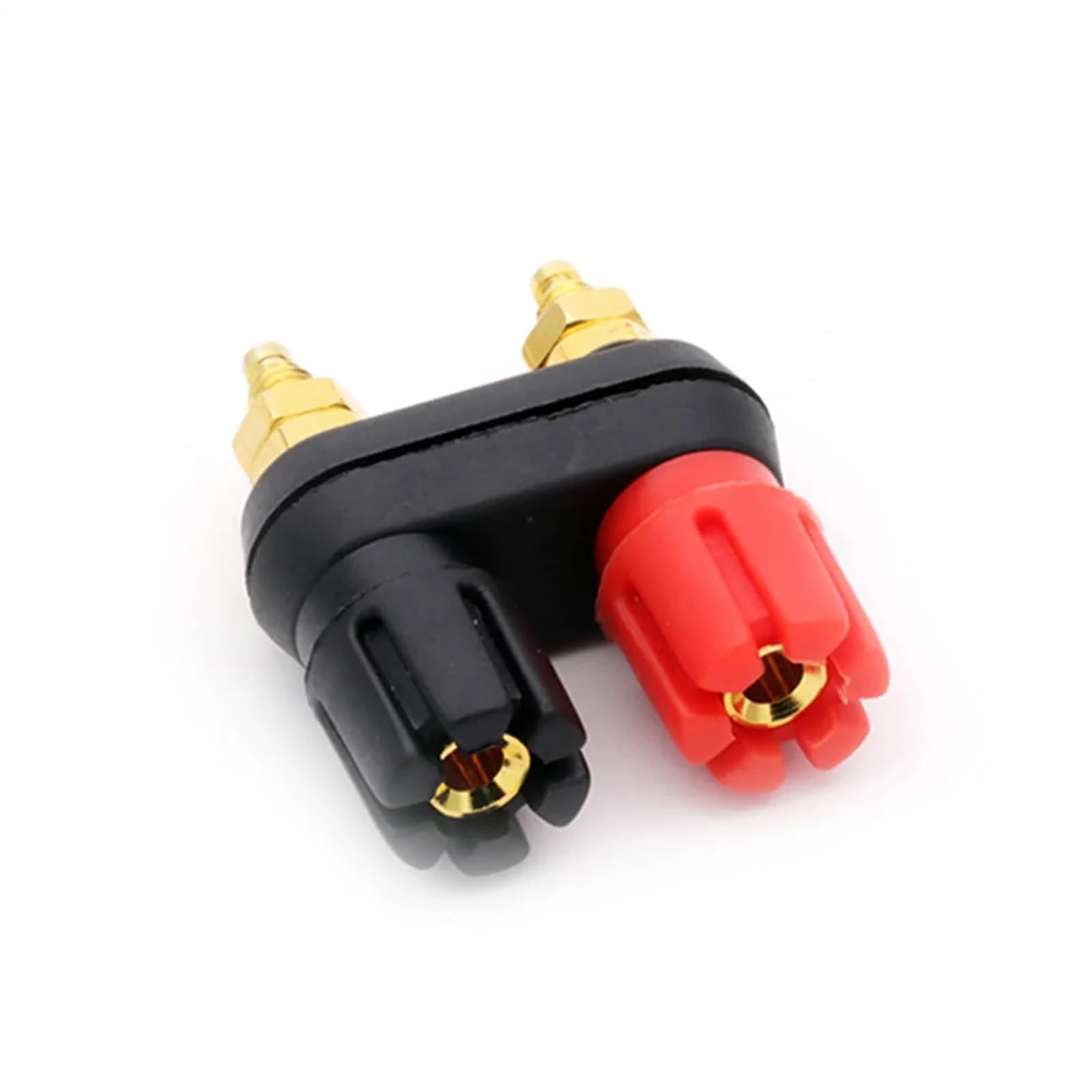 10 pièces fiches Banane Double Femelle Couple bornes Rouge Noir connecteur amplificateur Terminal Liaison Poste Banane Haut-Parleur Prise Jack