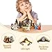 Qulable Nativity Set for Kids - 13pcs Christmas Story Sets & Figures Nativity Scene for Toddlers with LED Lights, Tabletop Figurines Nativity Playset for Little Girls Boys Children Ages 4 5 6+