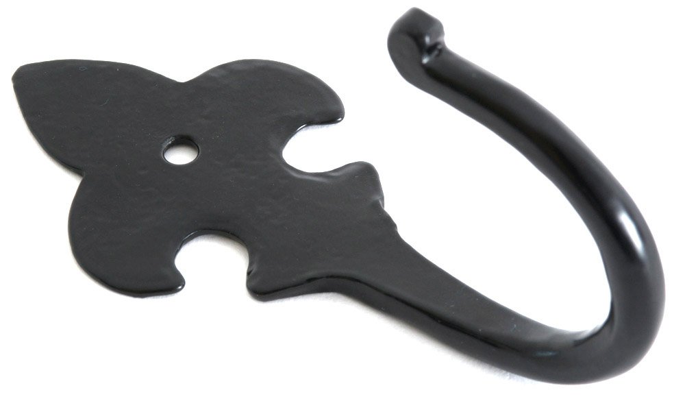 From The Anvil Black 33834 Fleur De Lys Coat Hook