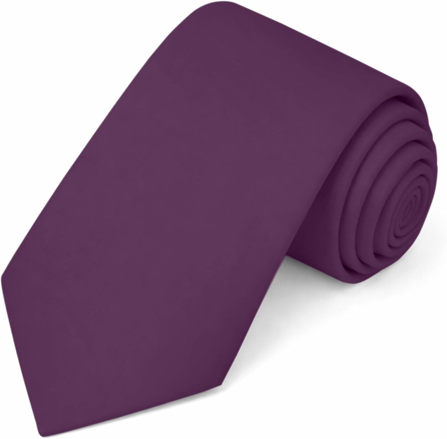 Jacob Alexander Solid Color Mens Tie - Soft-lined Necktie - Timeless Formal Look for Weddings and Business - (Regular Size)