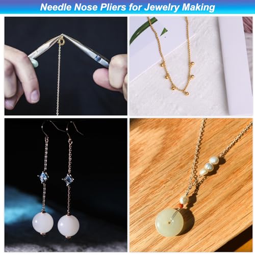 Muzhupguz Needle Nose Pliers, Needle/Chain Nose Pliers For Jewelry Making thumb #4