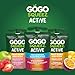 GoGo squeeZ Active Fruit Blend with Electrolytes | 18-Count Variety Pack | Blueberry Strawberry Lemon & Strawberry Pineapple Orange | Made with Real Fruit and Antioxidants Vitamin A, E, & C​