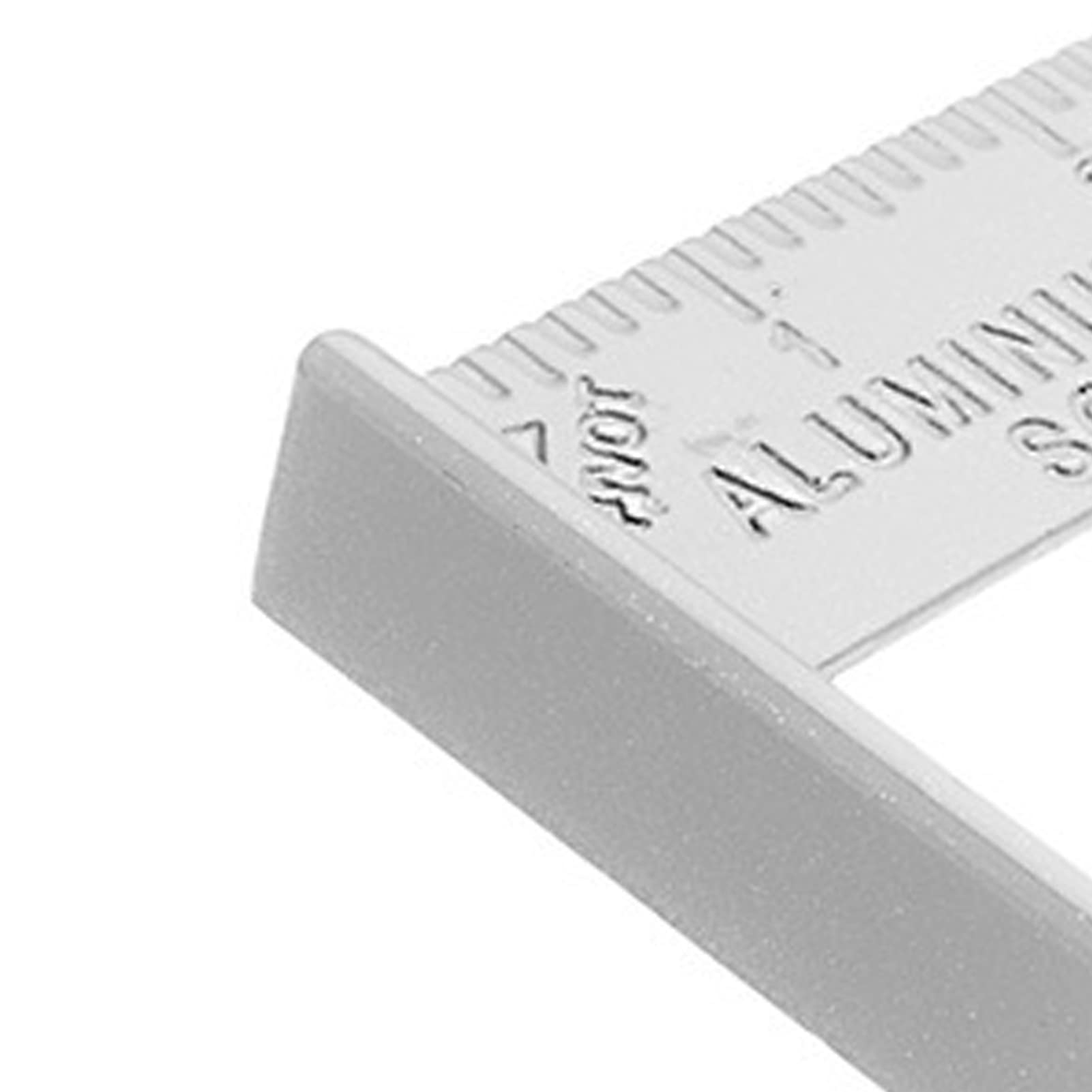 Woodowrking Ruler, Aluminum Alloy Portable Rafter Square Clear Scale for Marking (Silver)