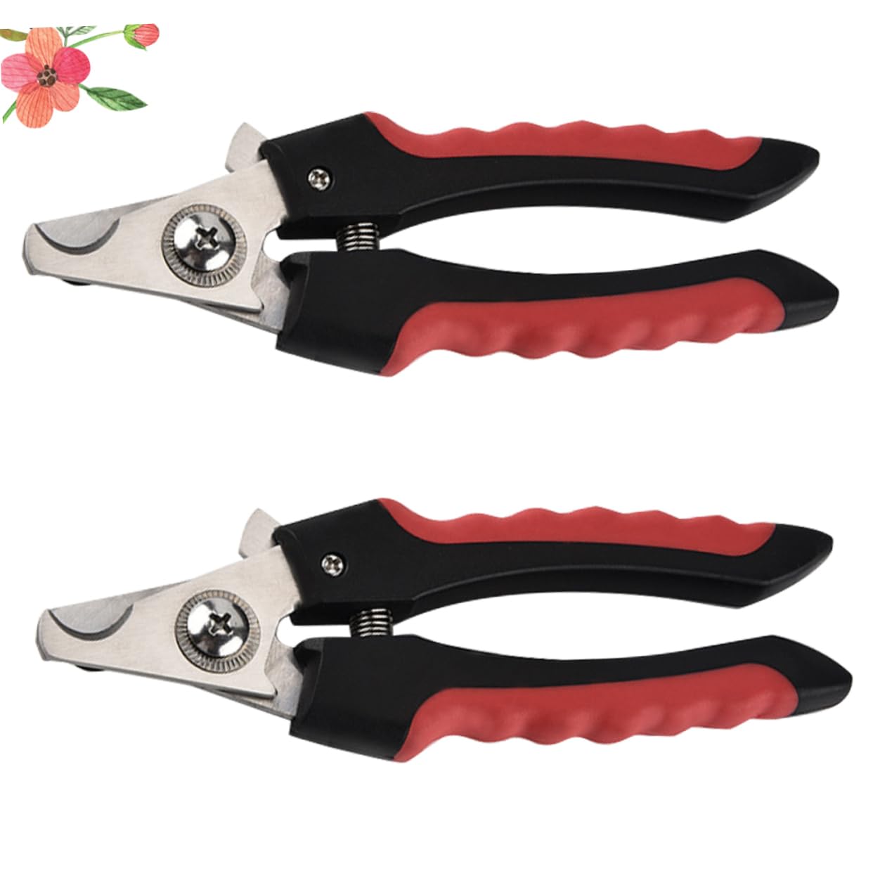 TOVINANNA 2Pcs Premium Stainless Steel Cat Nail Scissors Dog Nail Clipping Tool Easy to Use for Safe and Grooming