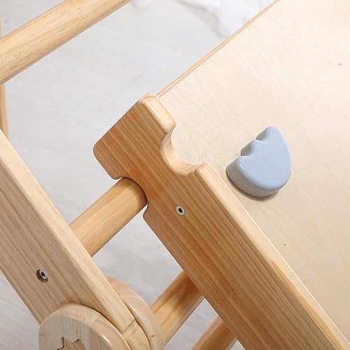 Miniatura 3 de Dripex Rampa de escalada y tobogánrampa de madera accesorios para escalador de triángulos Montessori Pikler - Juego de juguetes naturales Pikler -