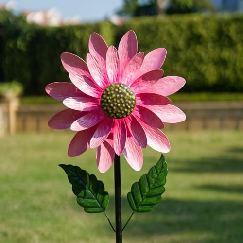 image for Viveta Wind Spinner Outdoor, Decorative Wind Sculpture wtih Sturdy Sta