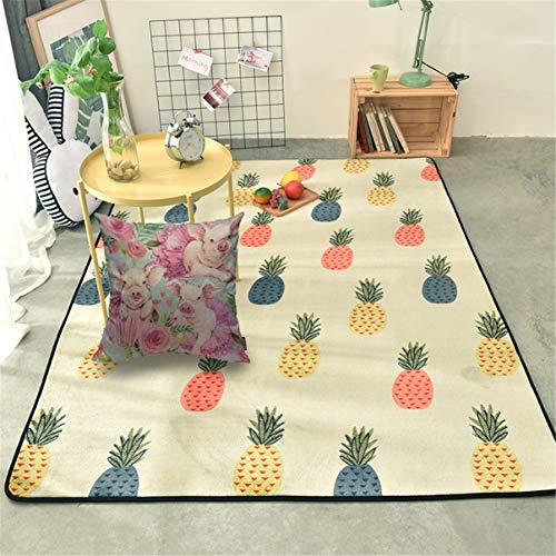 Mugod Pig Throw Pillow Cover Cute Pig Ballerina Watercolor Seamless Pattern Decorative Square Pillow Case For Home Bedroom Living Room Cushion Cover 18X18 Inch #TOP2