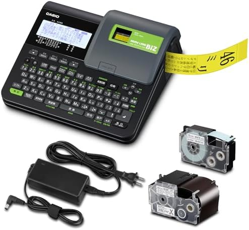 （22:30時点） カシオ ラベルライター ネームランドBIZ ハイエンドモデル KL-V460 テープ付セット KL-SY4 (3.5mm-46mm幅)