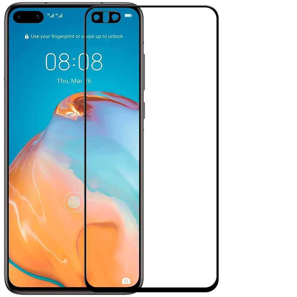 Protettore Vetro Temperato 9H Per Huawei P40 - Premium Antiurto, Anti Graffio, Copertura Piatta