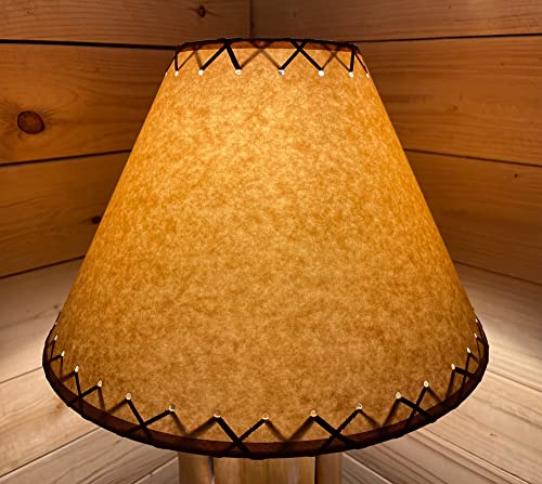 Generic Rustic Oiled Kraft Laced Lamp Shade thumb #1