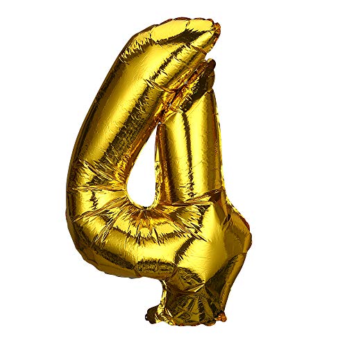 JWMY 数字バルーン 数字の0 ゴールド ビッグサイズ 90cm 数字風船 ナンバーバルーン フォイルバルーン パーティー用風船 パーティーバルーン誕生日 パーティー 飾り付け 金の風船