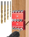 VEXTHYX 30°45°90° Angle Drill Guide Jig for Straight or Angled Holes