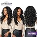 Sensationnel What Lace 13X6 Wigs - Latisha Lacefrontal Hand Tied Glueless Synthetic With Natural Density Preplucked Hairline (Tipped Off Black and Burgundy T1B/BG)