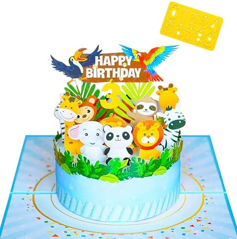 Greeting Pop Up Birthday Card With Light And Music Crane