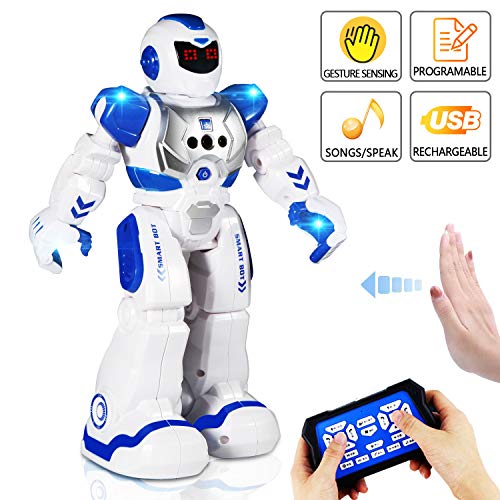 AILUKI RC Robot Toy ,Programmable Intelligent Sing Dance Walk Smart Robotics, Robot Gift