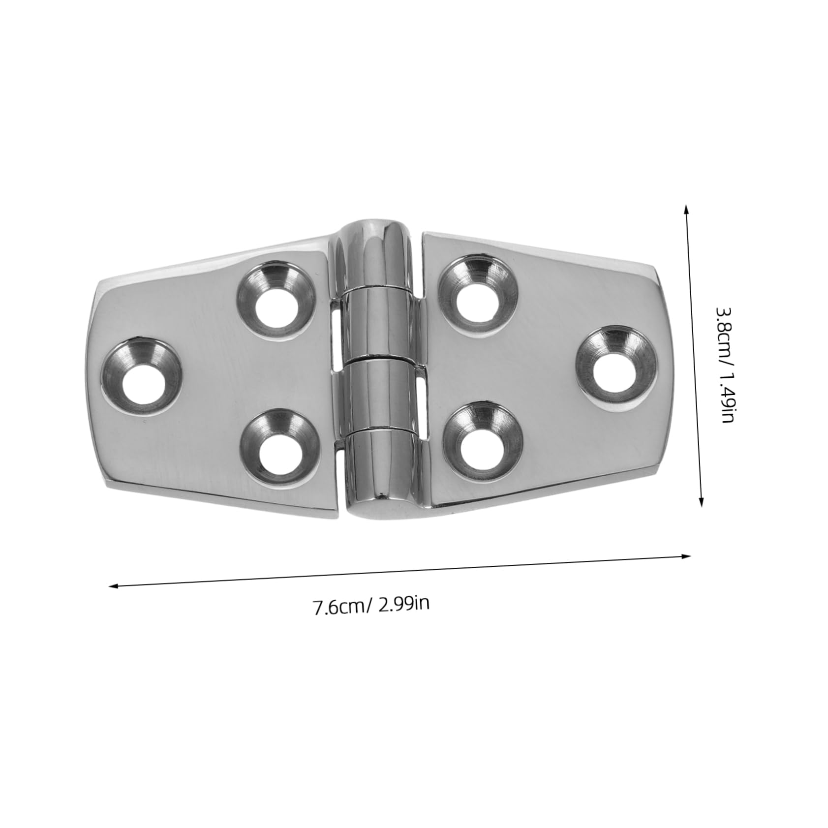 BESPORTBLE Stainless Steel Hinge for Marine Rv Door Hinge Boat Deck Fitting Marine Grade Heavy Duty Tool