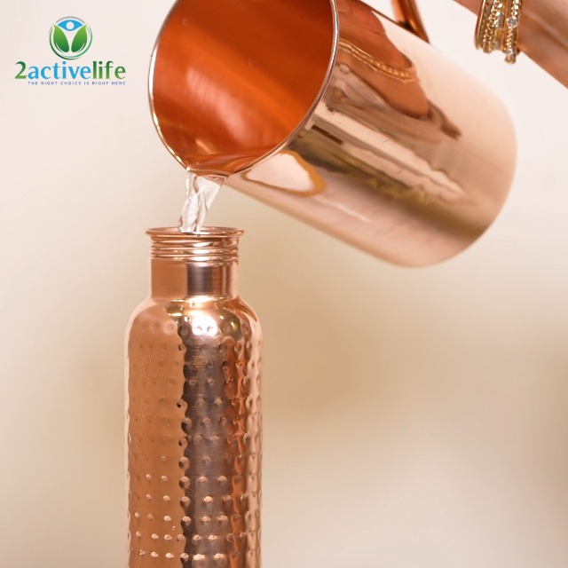 Amazon.com: 2activelife 100% Pure Copper Water Bottle - 20 Fl Oz