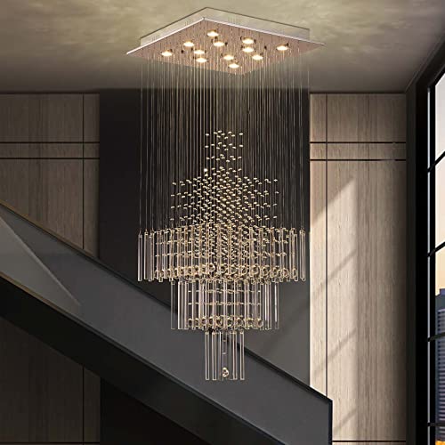 Buy 7PM Foyer Chandeliers Entryway High Ceiling, 12Light Square