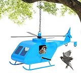 Bird House for Outside.Metal Helicopter Birdhouses, Blue Bird Houses Suitable for Hummingbird Cardin
