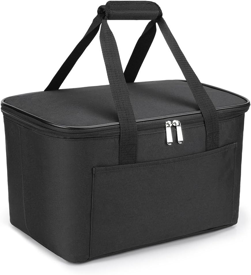 25L Kühltasche Einkaufskorb Faltbar Picknicktasche Gross Isoliert Lunchtasche Thermotasche Wasserdicht Kühltasche Isoliertasche -für Reisen/Picknick/Einkaufen