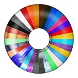 32 Colors 3D Pen PLA Filament Refills,Each Color 13feet,Total 419 feet 3D Pen/3D Printer PLA Sample Pack, Compatible with MYNT3D / SCRIB3D Printing Pen