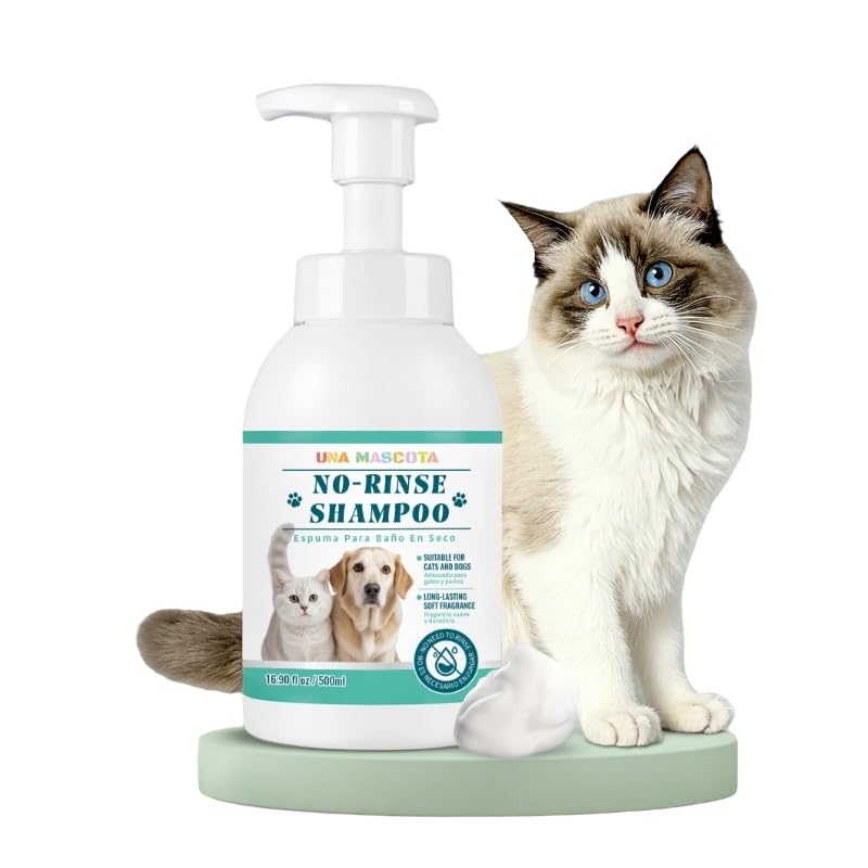 UNA MASCOTA Espuma para Baño En Seco para Perros Y Gatos 500 Ml