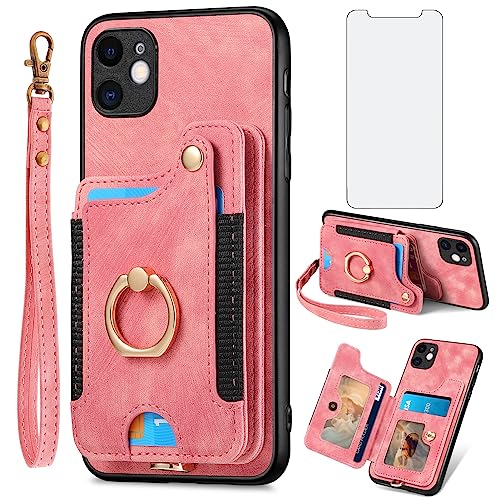 Coque iPhone 11 avec blocage RFID et anneau de support de visionnage