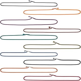 WEBEEDY 10 Colors Notebook Elastic Strap Stretchy Closure Loop for Travel Journals,Colorful Ties Bookmark Travelers Notebook Accessories for Standard Size Daily Planner Refills,14.5cm/5.7inch