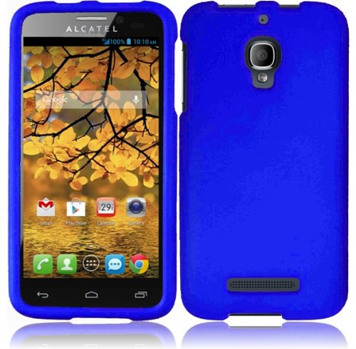 For Alcatel One Touch Fierce 7024W Cover Case (Hard Blue)