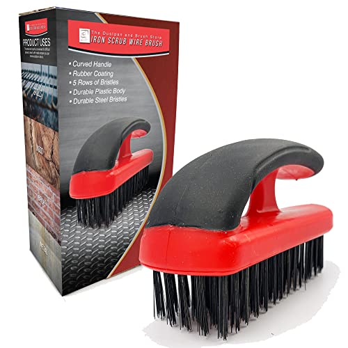 Hand Block Wire Brush – Iron Grip Stiff Metal Brush, Heavy Duty Wire for Rust Removal, Brickworks, and Paint Removal 1 Hand Block Wire Brush – Iron Grip Stiff Metal Brush, Heavy Duty Wire for Rust Removal, Brickworks, and Paint Removal