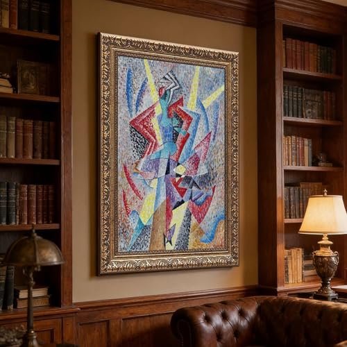 Impression sur toile Harlequin de Gino Severini 40x61 cm pour décoration murale - 3