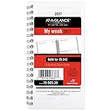 AT-A-GLANCE Weekly Section 2017 Refill for #70-543, January Start, 3-1/4 x 6-1/4