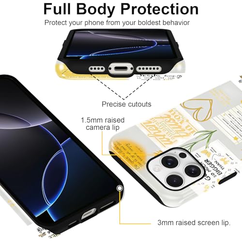 Coque iPhone 16 Pro Max robuste anti-rayures croix jaune - 4
