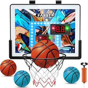 Fansto Mini-Basketballkorb-Set 666 für Tür/Wand