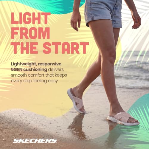 Image of Skechers Women's On-The-Go 600 Glistening | Casual, 5GEN Cushioning, Air-Cooled Goga Mat, Machine Washable, Lightweight