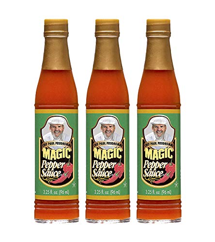 Chef Paul Prudhomme's Magic Pepper Sauce 3.25 fl.oz. (3 Pack)
