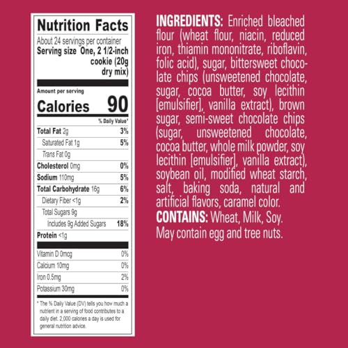 Image of Ghirardelli Dark Chocolate Chip Premium Mix, Includes Chocolate Chips, 16.75 oz Boxes (Pack of 12)