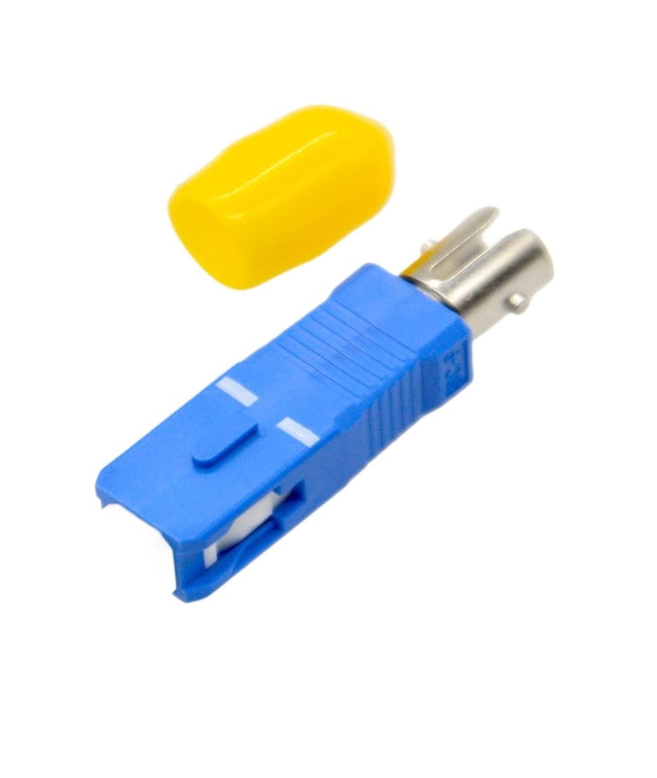 Connettore adattatore in fibra ottica monomodale multimodale ST femmina a flangia SC maschio da 10 pezzi(Blue)