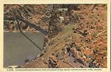 Kaibab Suspension Bridge Over Colorado River, Grand Canyon National Park Original Antique Postcard
