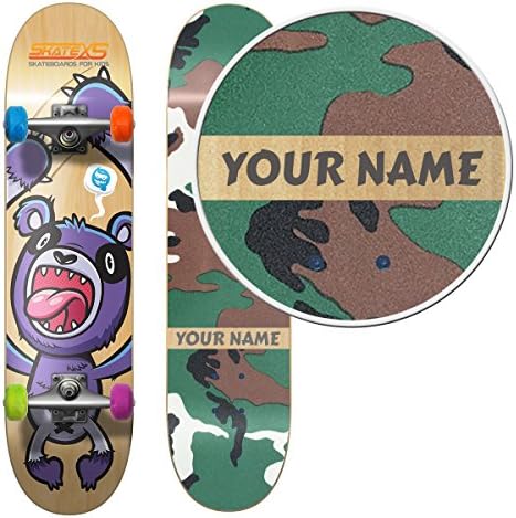 SkateXS Personalized Beginner Panda Street Kids Skateboard