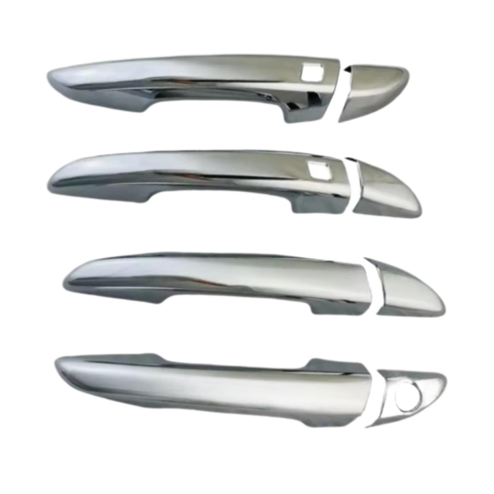 Jjrfvbgt No Smart Hole Door Handle Trim Compatible With Hyundai For Sonata 2015 2016 2017 2018 2019 Abs Style Chrome Trim Style Car Exterior Door Handle Housing(No Smart Hole)