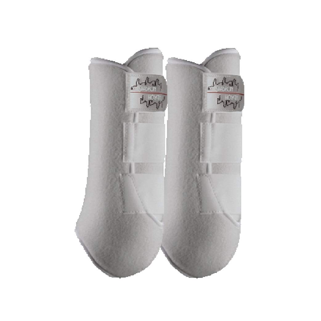 Eskadron Gamaschen Fesselkopfgamaschen Pro Dressage hinten, Farbe:weiß, Größe Pferd:Cob