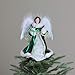 Kurt Adler 12-Inch Fiber Optic Irish Angel Treetop