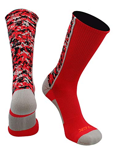 Image of TCK Athletic Crew Socks Digital Camo Football Basketball Lacrosse
