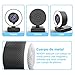 Webcam con Microfono y Luz Anular-MHDYT 2K HD Web CAM con Tapa...