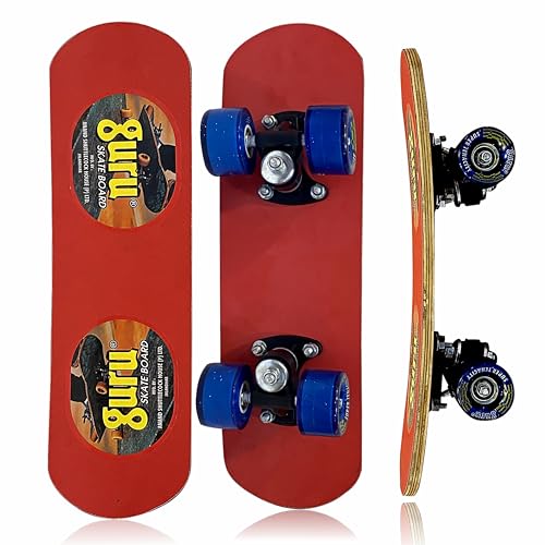 Image of GURU Skateboard, Wooden Non-Slip Skateboard for Kids, Adult, Casterboard /Skate Board /Hoverboard /Longboard for Beginners, Learners, Training Purpose for All Age Group